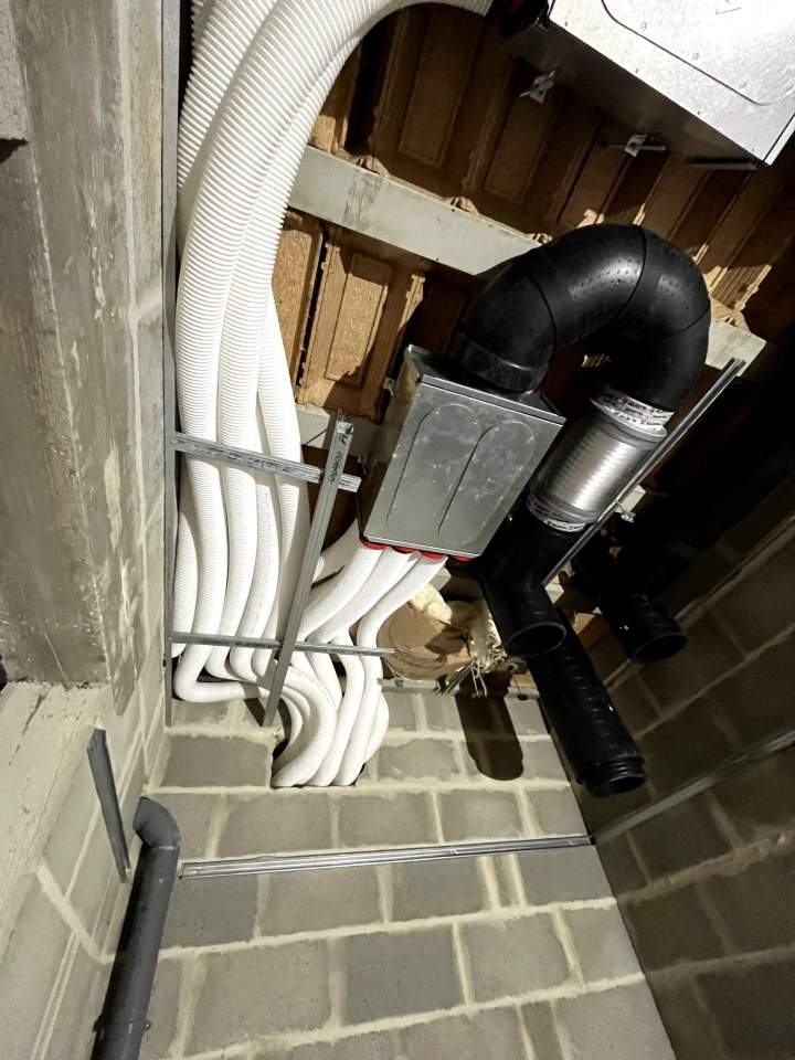 Pose de VMC double flux