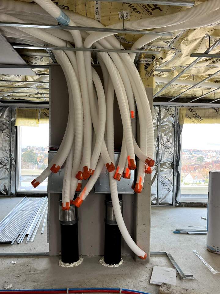 Pose de VMC double flux