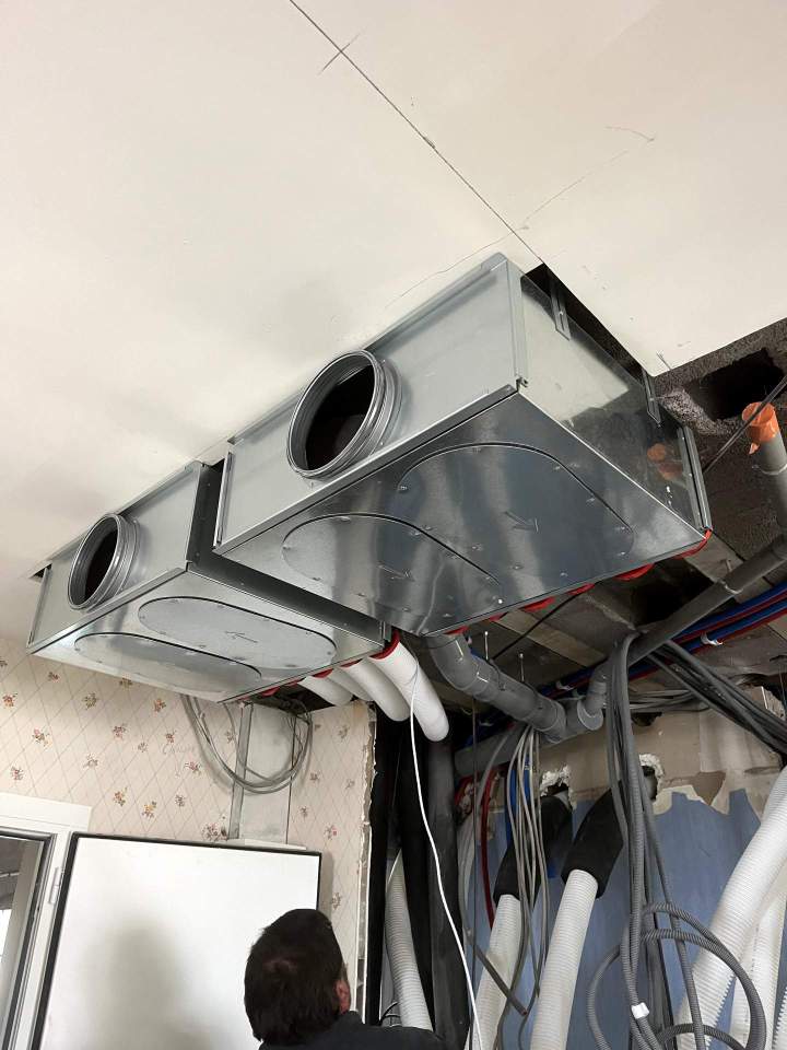 Installation de VMC double flux