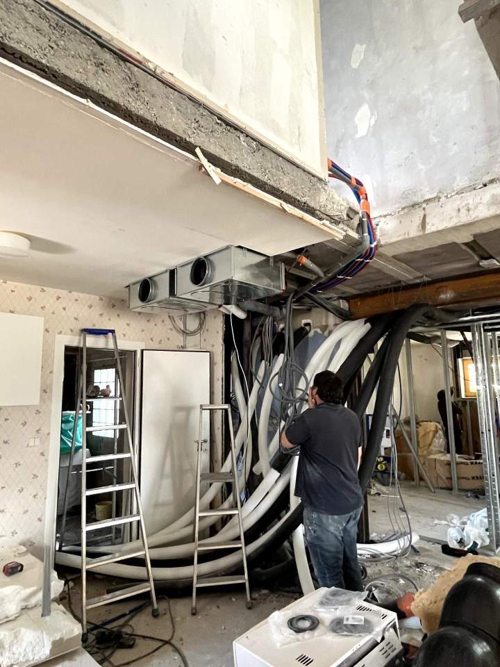 Installation de VMC double flux