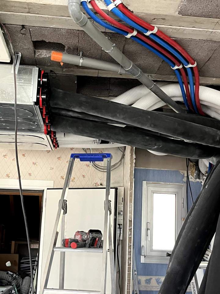 Pose de VMC double flux