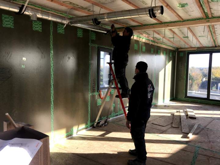 Pose de systèmes de ventilation tertiaire Normandie