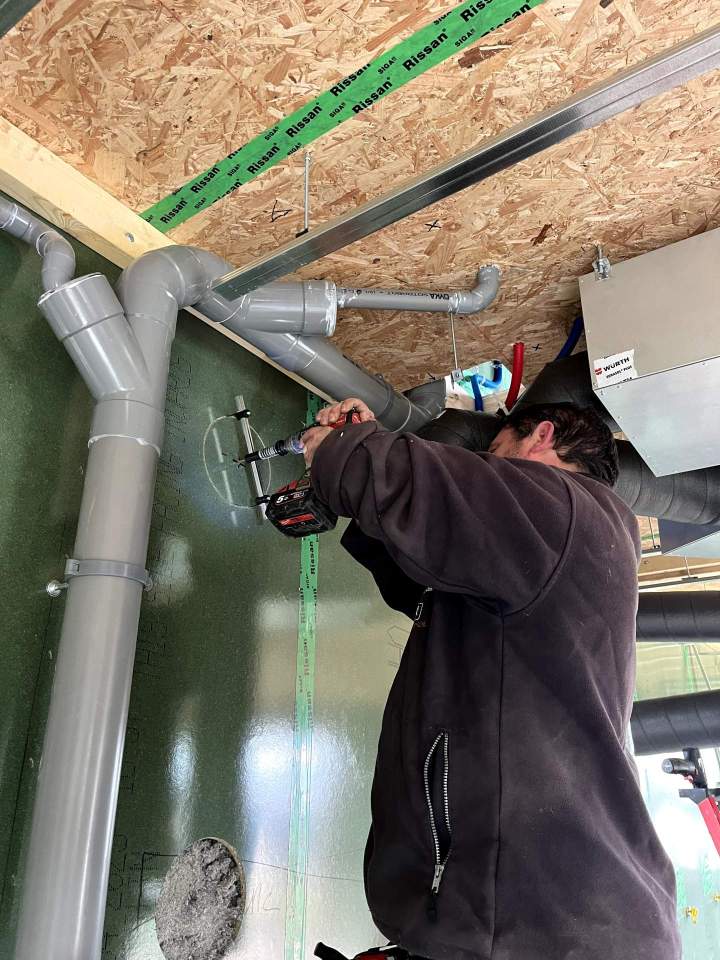 Installation de VMC double flux