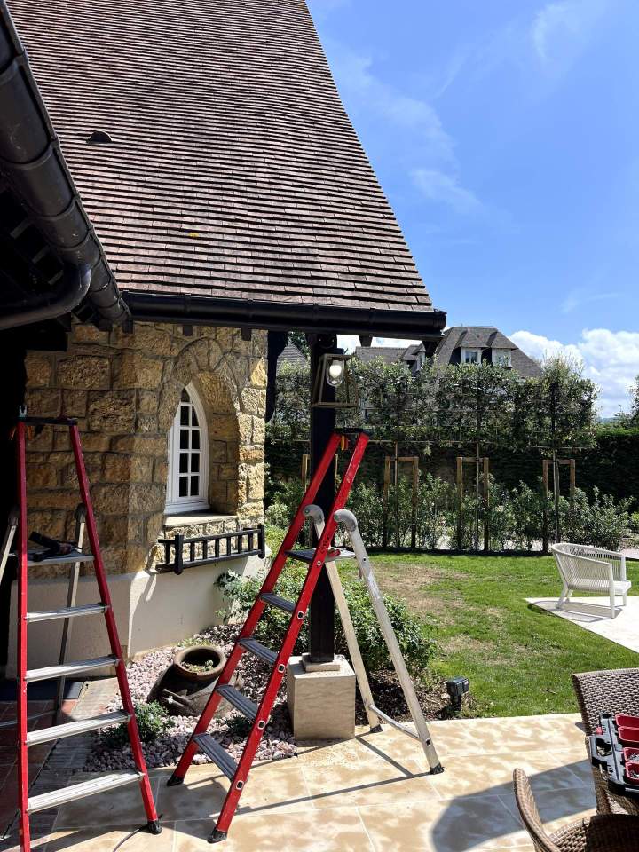 Pose d'éclairage extérieur Normandie