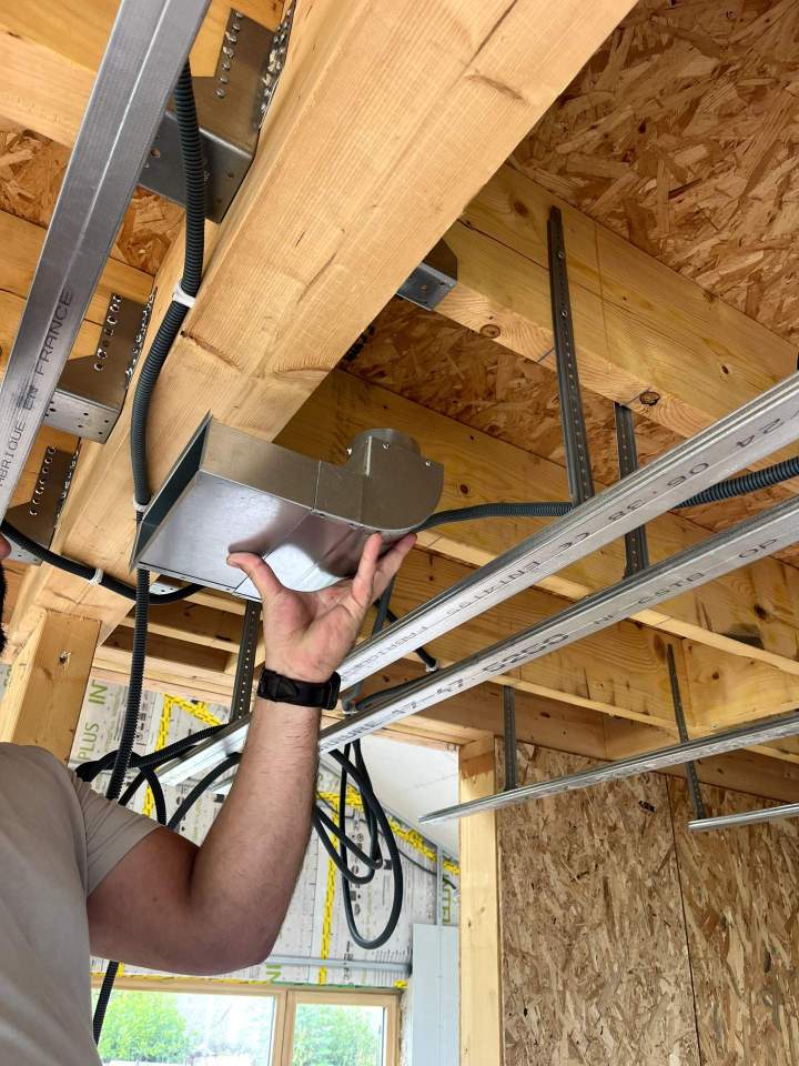 Installation de VMC double flux