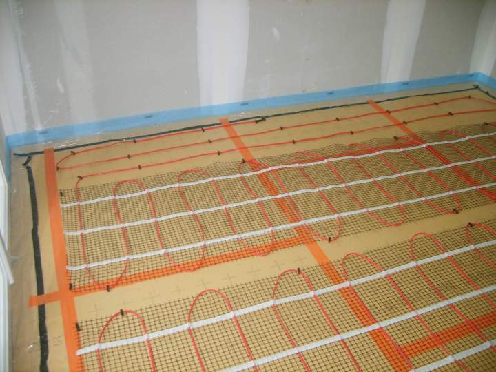 Pose de plancher chauffant Normandie