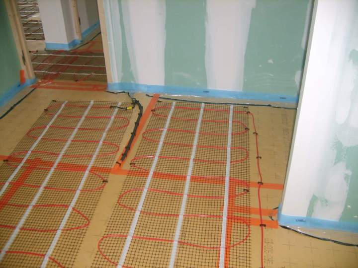 Pose de plancher chauffant Normandie