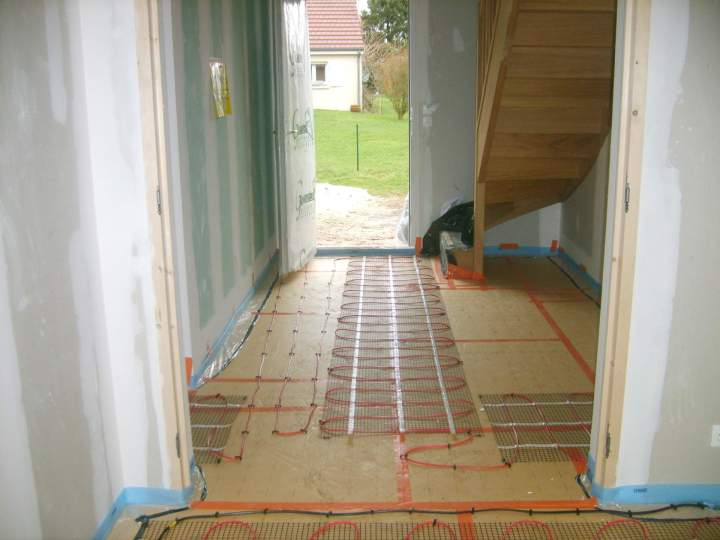 Installation de plancher chauffant Normandie
