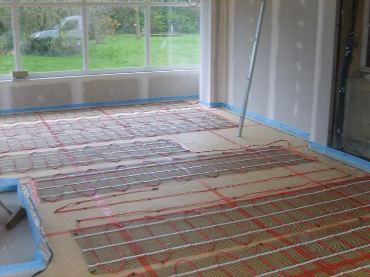 Pose de plancher chauffant Normandie