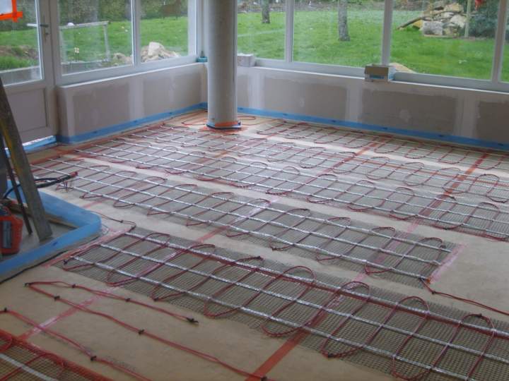 Installation de plancher chauffant Normandie
