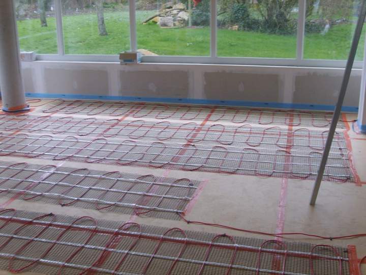 Pose de plancher chauffant Normandie